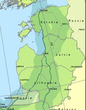 Joonis 16: TEN-T võrgu transpordikoridorid Joonis 17: Transiidisõlmed ja EL piiripunktid Eestis Allikas: Majandus- ja Kommunikatsiooniministeerium Transpordikoridoride arendamisel pööratakse suurt