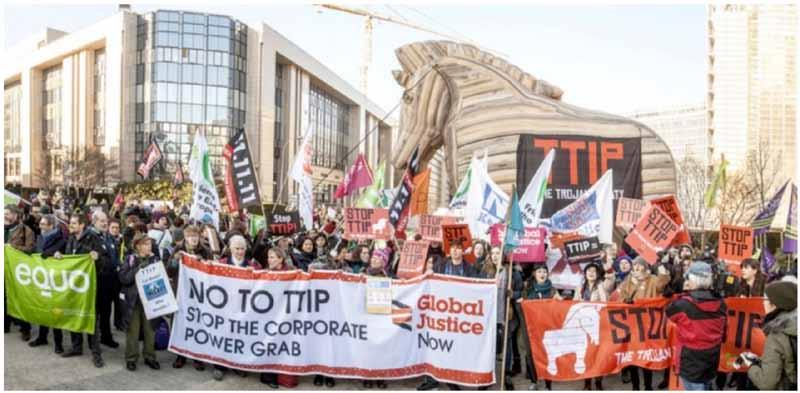Üheskoos ELi ja USA vabakaubandusleppe vastu ERL alustas märtsi keskel ELi ja USA vabakaubanduslepingu ehk TTIP ohtude teavitamise kampaaniaga.