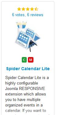 41 Sündmuste kalender Üks võimalus, kuidas näidata sündmusi, on Spider Calendar Lite.