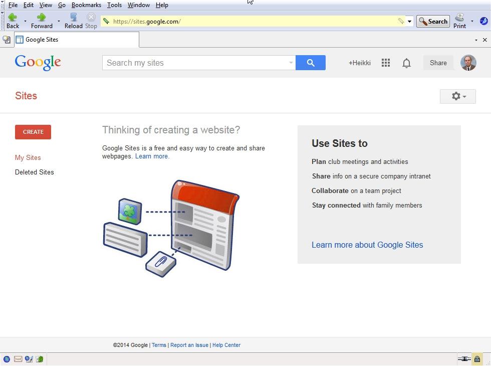 Õpimapi ehk e-portfoolio loomine google sites keskkonnas Õpimapi loomise protsess I.