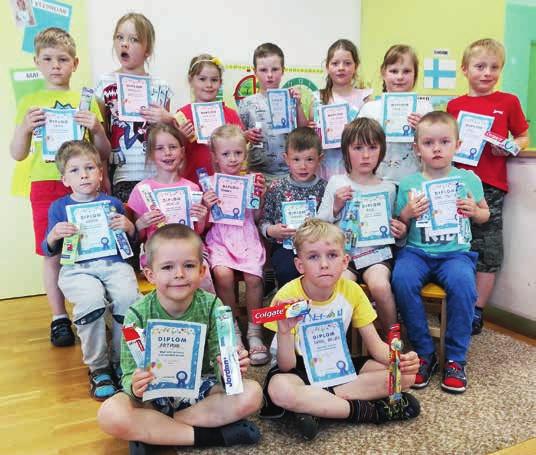 Juuni 2019. Nr 6 11 Olustvere lasteaed osales programmis Hambad puhtaks! Suukool.ee kutsus 2018.