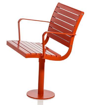 3.4.4 Tool AVV11 22. Nola Parco armchair Käetugedega toolid on planeeritud Keskväljakule ja Kesk tn äärde.