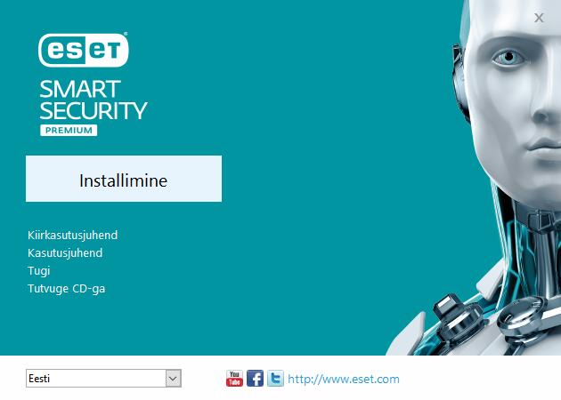 Installimine ESET Smart Security Premium sisaldab osi, mis võivad teiste teie arvutisse installitud viirusetõrjetoodete või turbetarkvaraga konflikti sattuda.