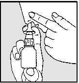 Ninasprei kasutamine 1. Loksutage hoolikalt pudelit ning eemaldage tolmukork. 2. Nuusake nina, et ninasõõrmed oleks puhtad. 3.