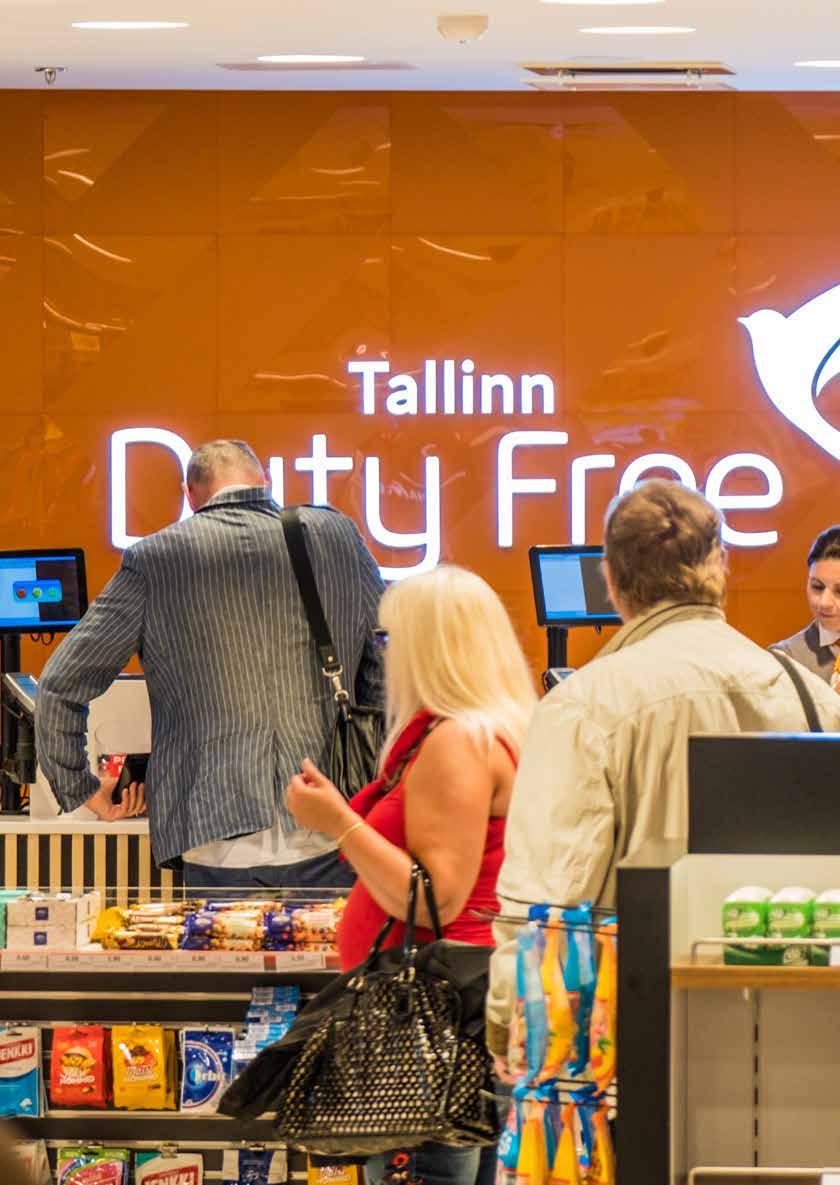 Ettevõtte tegevus Reisiterminali kaubanduspinnad aastal 2018 Jaanuaris avasime Baltona ajutise duty free põhikaupluse ja Non-Schengeni ajutise duty free kaupluse.