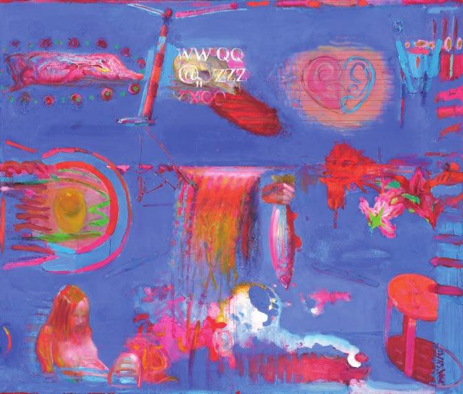 SININE JA PUNANE / BLUE AND RED Akrüül lõuendil / Acrylic on canvas 2009 2010 VARJUS ON