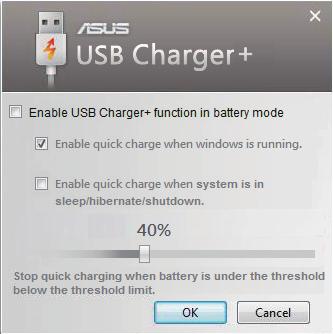 USB laadija+ USB Laadija+ võimaldab laadida Aku laadimise spetsifikatsiooni versiooniga 1.1 (BC 1.1) ühilduvaid USB-seadmeid, olenemata sellest, kas sülearvuti on sisse või välja lülitatud.