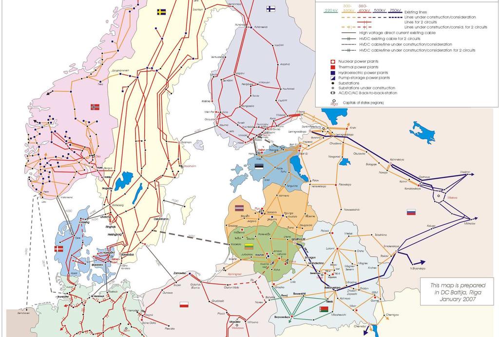 Ärikeskkond Läänemere piirkond 200-750 MW 800 MW 350 MW