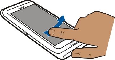Tavakasutus 21 Näide: Mõne muu avakuva aktiveerimiseks libistage ekraanil sõrme vasakule või paremale.