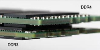 Joonis 2. Paksuse erinevus Kumer serv DDR4-moodulitel on kumer serv, mis aitab neid sisestada ja leevendab trükkplaadile rakenduvat koormust mälu paigaldamise ajal. Joonis 3.
