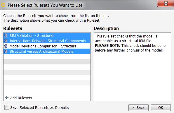 Kui soovitakse kontrollimiseks reegleid lisada, siis on võimalik seda teha Please Select Rulesets You Want to Use akna all vasakus osas olevast Add Rulesets nupust. Joonis 12.