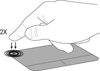 Puuteplaadižestide (ainult teatud mudelitel) kasutamine Puuteplaat toetab paljusid žeste. Puuteplaadi žestide kasutamiseks asetage kaks sõrme korraga puuteplaadile. MÄRKUS.