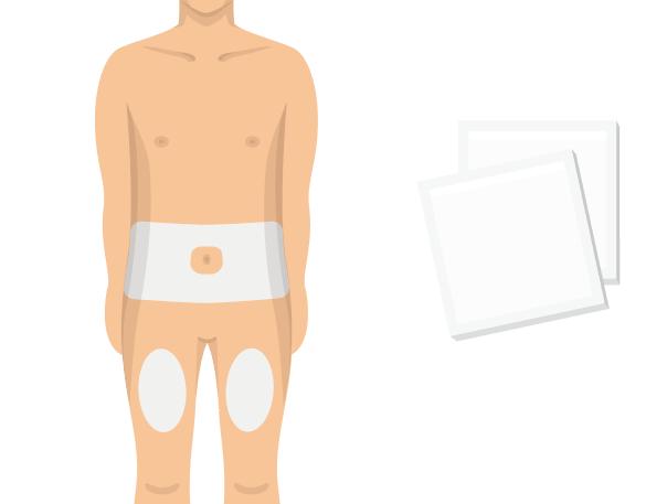 Ärge veel kaitset eemaldage! 4. Süstekoha valik ja naha puhastamine Valige süstekoht oma kehal. Parim on kõhupiirkond (v.a nabaümbrus) või reied.