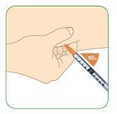 27) Vajutage kolb ettevaatlikult pöidlaga lõpuni alla. Süstige kogu ravim. Kui süstlasse jääb ravimit, ei ole te saanud täielikku annust. 28) Eemaldage süstal nahast. Samm G.