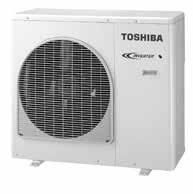 VÄLIMISED MULTI-SPLIT SÜSTEEMIDE OSAD Kütmine välistemperatuuril kuni -20 ⁰C; Jahutab tõhusalt välistemperatuuril kuni -10 ⁰C; Torujuhtme trassi pikkus kuni 70-80 m (olenevalt välisosalt); Toshiba DC