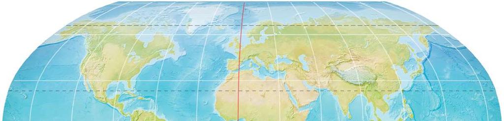 10 LOODUSÕPETUS 8. KLASSILE Lääne- ja idapoolkera, nullmeridiaan Maa jaotatakse ka nullmeridiaani suhtes kaheks poolkeraks.