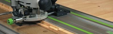 04 ROUTING WITH THE MFT 3 53 04.2 Routing rebates A rebate at the edge of a board is cut with a straight groove cutter.