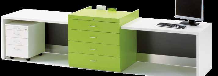 DISPLAY AND STORAGE CONFIGURATION NO. 20 875 3488 Rectangular counters with display cabinet with drawers Components Article no.