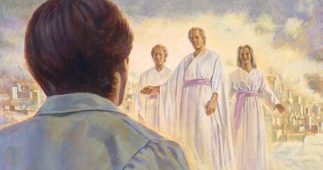 Joseph näeb oma isa, ema ja venda selestilises kuningriigis (Robert Barrett. Joseph Smithi nägemus selestilisest kuningriigist). 29. NOVEMBER 5.