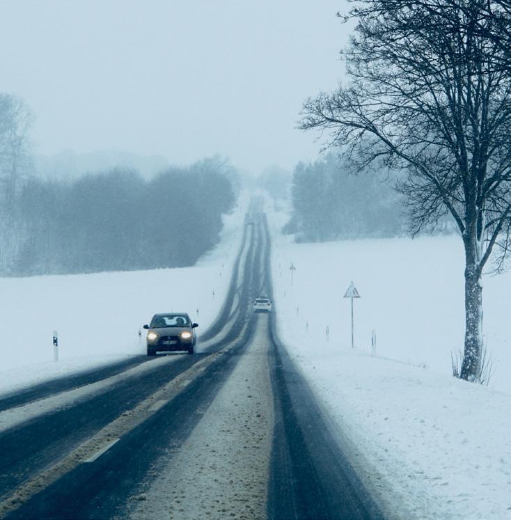 DRIVING IN WINTRY CONDITIONS Because Estonia has a cold climate, snow, sleet and fog are regular features of late autumn,