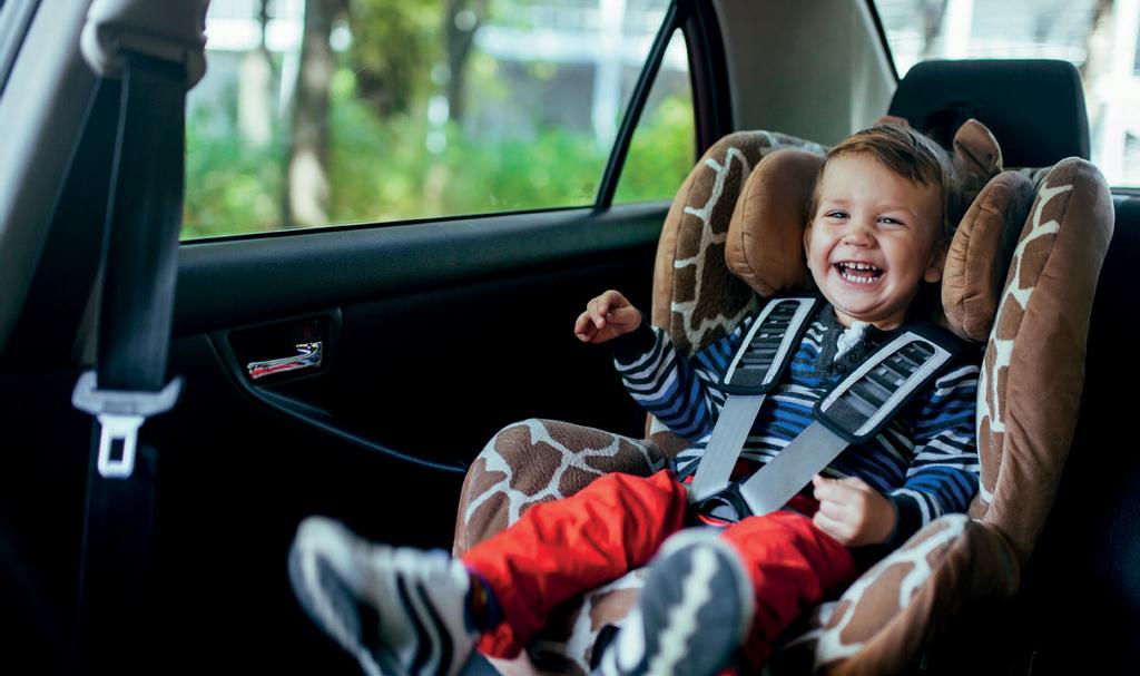 If a child s height does not enable them to be properly fitted with the car s seat belt, a child-safety chair, infant carrier or other proper safety device corresponding to the child s height and