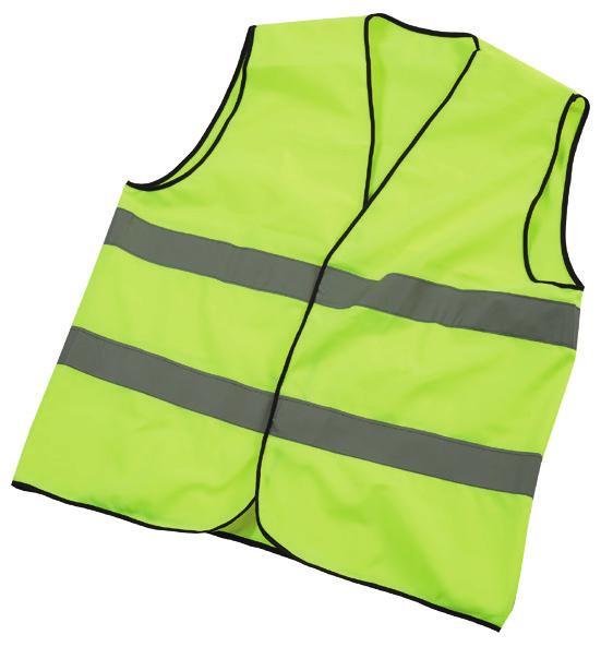 extinguisher X Safety vest in the event of an emergency stop in low visibility or at night,