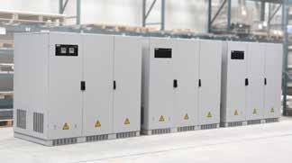 MODULR SYSTEM FROM Y326 The three-phase voltage stabilizers of large power (from model Y326) are made of functional units in order to facilitate transport, handling, positioning and installation.