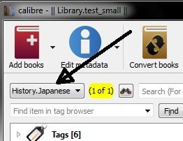Japanese by first clicking on the genre Japanese in the Tag browser to get a search into the search field, entering History.