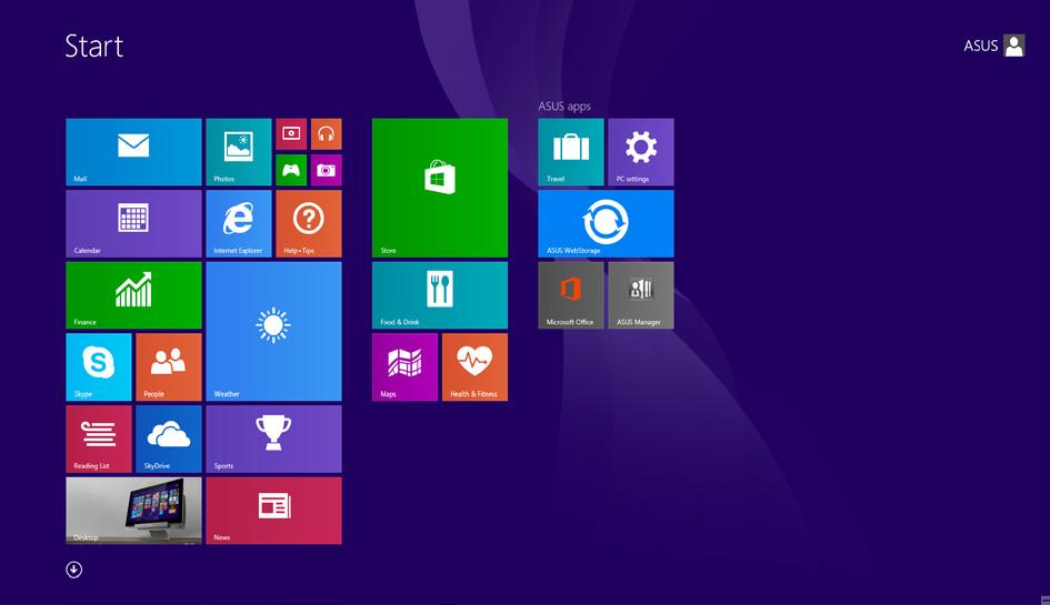 Windows UI Windows 8.1 on varustatud paanipõhise kasutajaliidesega (UI), mis võimaldab Windows 'i rakendusi korraldada ja neisse siseneda Käivitusvaatelt.