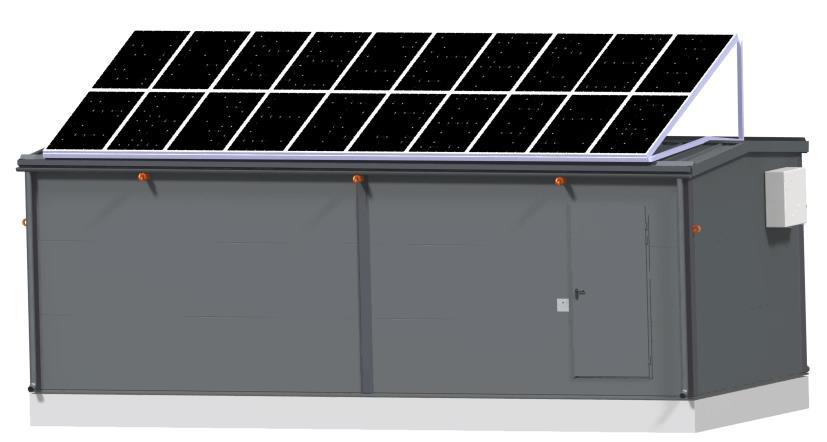 Joonis 1.7 Päikesepaneelidega jaotusalajaam HEJA Kavandatav mikrovõrk projekteeritakse Harju Elekter jaotusalajaama HEJA, milles on kasutusel alapeatükis 1.5.1 väljatoodud elektriseadmed.