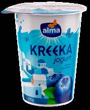 63/kg 2tk= 1 60 Kreeka jogurt või jogurtijook Alma, 180-370 g 8