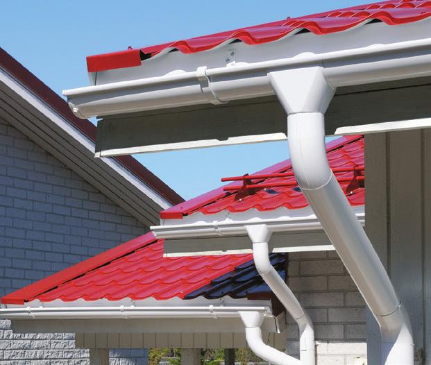 Ruukki vihmaveesüsteemid on kasutatavad kõikide katusetüüpidega, värvitoonide ja materjalidega metall, kivi, bituumen.