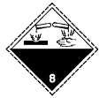 must, raamjoon valge; Arv 8 all nurgas (Nr 9) Sümbol (seitse vertikaalset triipu