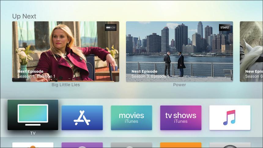 Teler Teleri lühitutvustus Apple TV rakendus on esimene koht, kuhu minna, kui hakkate oma telerit vaatama.