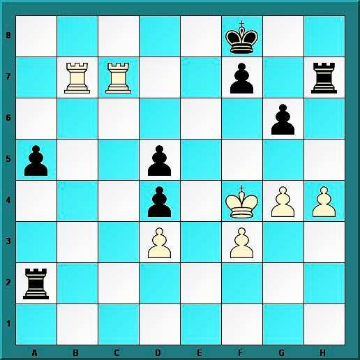 Vankrite lõppmängus suudab valge luua kuningarünnaku! 30.h5! gxh5 31.g5! Vg2 32.Kf5! Ve2 33.Vc8+! Ve8 34.Vxe8+ Kxe8 35.Kf6! h4 36.g6 Vh6 37.Vxf7 ning bulgaarlane tunnistas end võidetuks, sest 37.