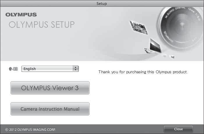 3 Registreerige oma Olympuse toode. Klõpsake nuppu Registration ning järgige arvutiekraanile toodud suuniseid. 4 Installige OLYMPUS Viewer 3. Kontrollige enne installimist üle süsteeminõuded.