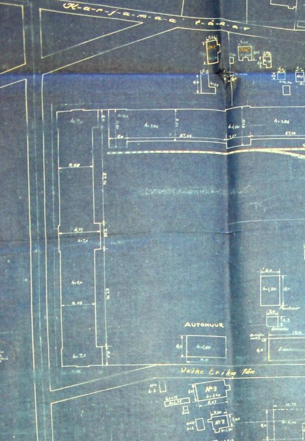 3. Projekti joonised Arsenali sõjatehase asendiplaan 1925.aastal. ERA.498.13.