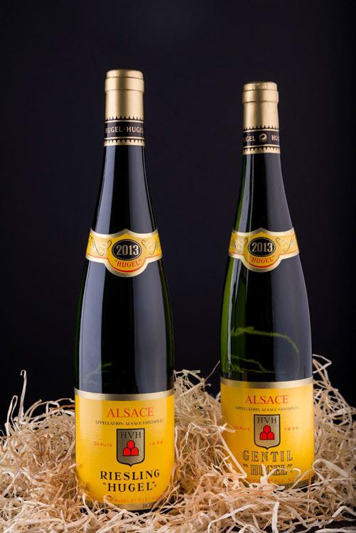 Hugel Riesling ja Gentil Prantsusmaa Hugel perekonna veiniajalugu sai alguse juba 1639. aastal Riquewihris. Hugel veinid on väljendusrikka stiiliga, mida esindab jõuline happesus ja mineraalsus.