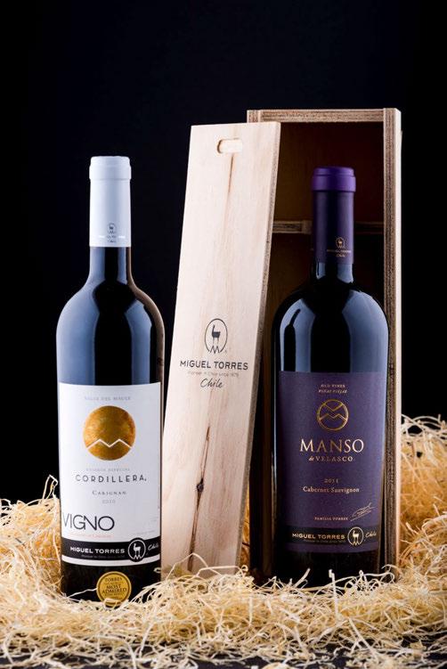 Torres Tšiili tippveinid Torres Chile veinimaja tippvein Manso de Velasco on valmistatud Curico oru üle 100 aasta vanuste Cabernet Sauvignon viinapuude marjadest.
