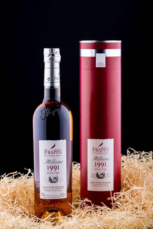 Frapin Vintage 1991 Grande Champagne Cognac Cognac Frapin on tunnustatud Prantsusmaa konjakiperekond, kelle juured ulatuvad XIII sajandisse.
