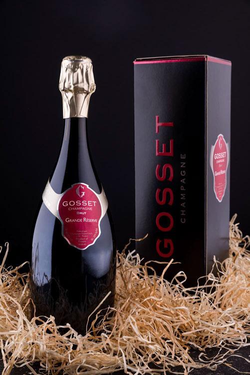 Gosset Grande Reserve Brut Champagne Gosset Grande Reserve on segatud kokku erinevate mõisade parimatest Chardonnay, Pinot Noir ja Pinot Meunier viinamarjadest.