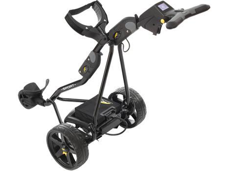 kg), laetud akuga on võimalik ära mängida 27 auku, vaikne 200W mootor / with lithium battery 75% lighter from the normal battery (trolley weights with the battery about 11,5kg, without battery 9kg),