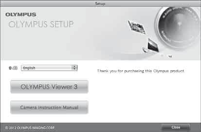 OLYMPUS Viewer 3 Operatsioonisüsteem Protsessor RAM Vaba kõvakettaruum Ekraaniseaded Windows XP (hoolduspakett 2 või uuem) / Windows Vista / Windows 7/ Windows 8 Pentium 4 1,3 GHz või parem (fi