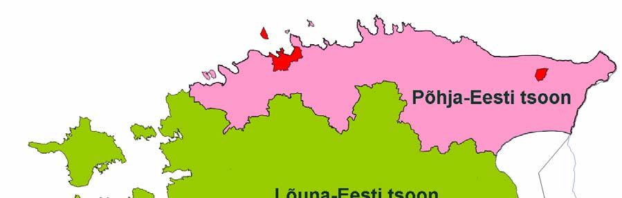 2. Eestis kehtestatud tsoonid Esimese, teise ja kolmanda raamdirektiivi saasteainetele on Eestis praeguse seisuga kehtestatud ühtsed tsoonid ja linnastus. Alates 2004 a.