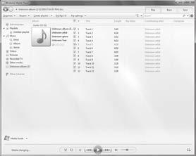 Windows Media Playeri kasutamine Muusika kopeerimine CD-lt Windows Media Player 12 1 Sisestage CD-plaat CD-ROMi draivi ja käivitage Windows Media Player.