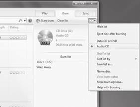 Windows Media Playeri kasutamine Kõnefaili kopeerimine CD-le Diktofoni kõnefaile on võimalik üle kanda arvutisse ja kopeerida CD-le.
