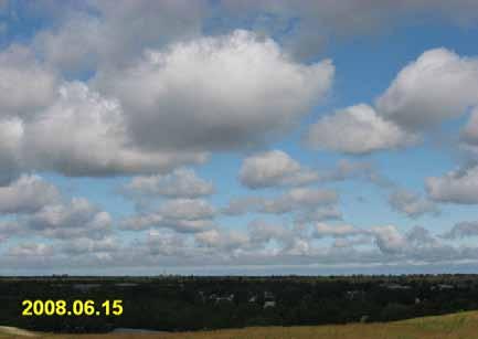 Joonis 1. ühekihilised Cumulus Humilis pilved Figure 1.