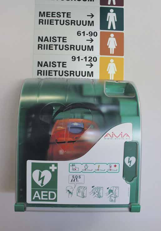 Kui käepärast on aga defibrillaator, tuleb kasutada seda.
