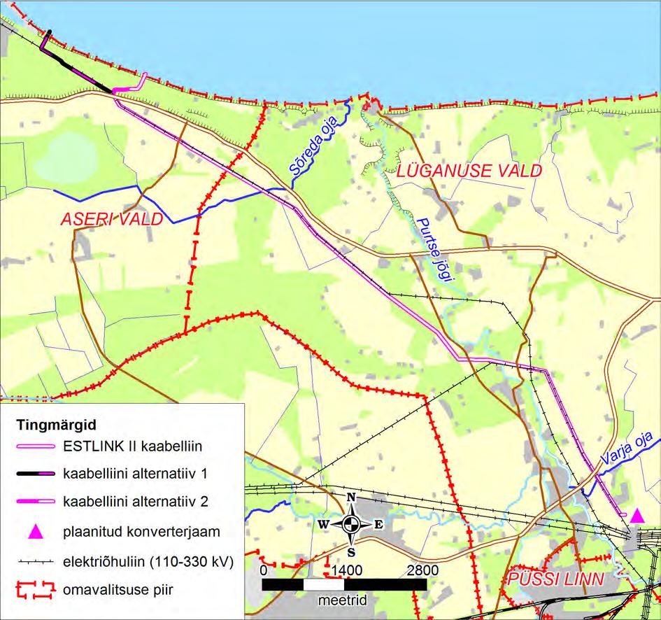 3 KAVANDATAVA TEGEVUSE EESMÄRK JA VAJADUS Projekti raames kavandatakse rajada elektriliini ühendus Eesti ja Soome vahel.