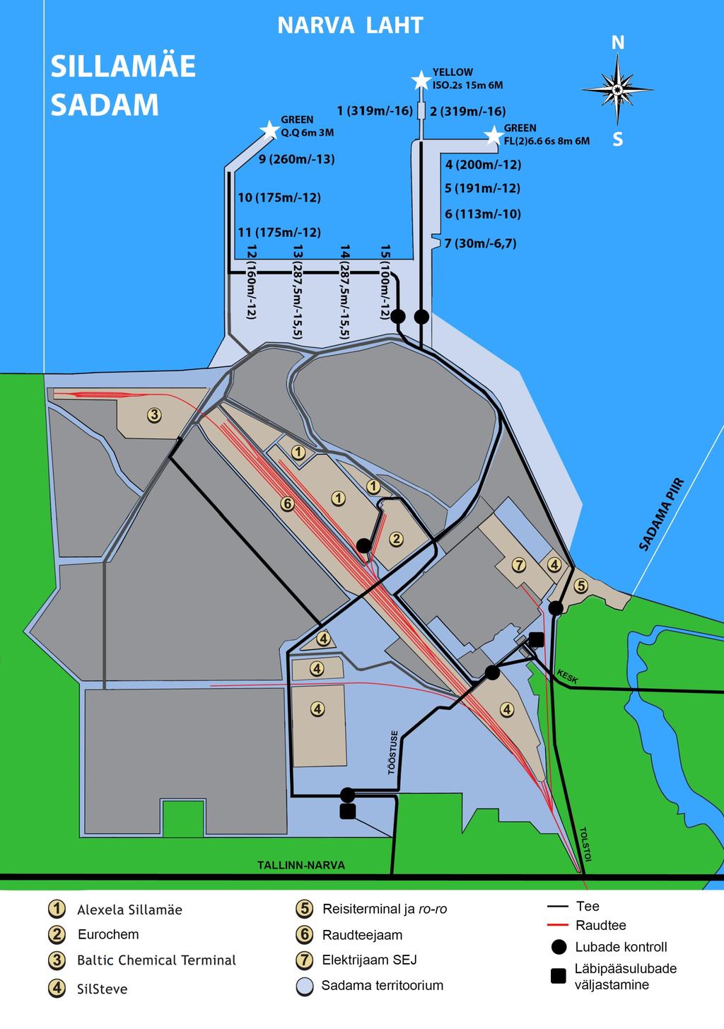 Lisa 1 Sillamäe sadama territooriumi ja akvatooriumi